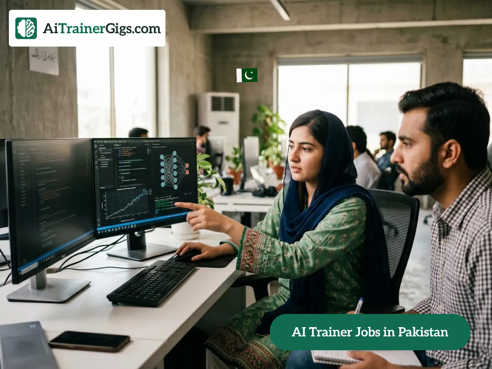 Remote AI training work for people in Pakistan — labelling and reviewing AI data from home